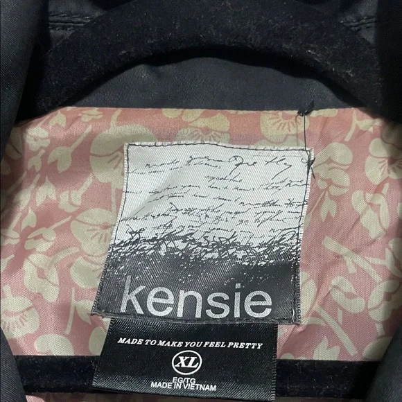 Kensie Black Trench Coat with Cream Piping
#17 - Picture 2 of 6